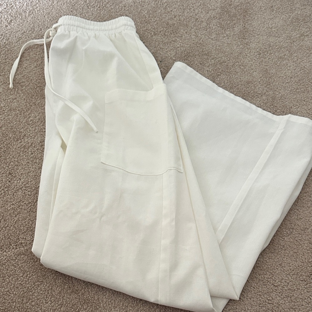 Princess Polly wide leg linen pants